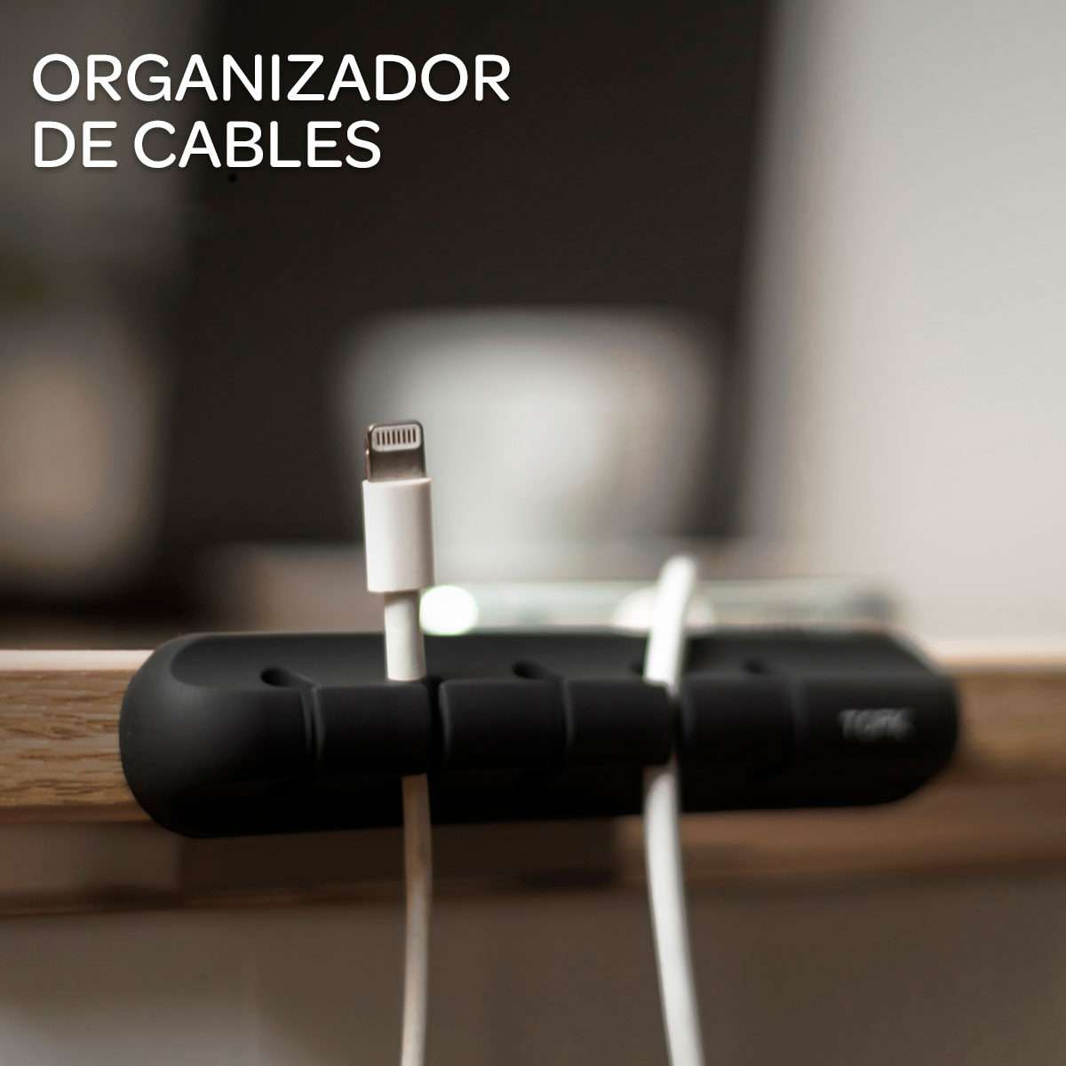 Organizador de cables – Espacio para 5 conexiones