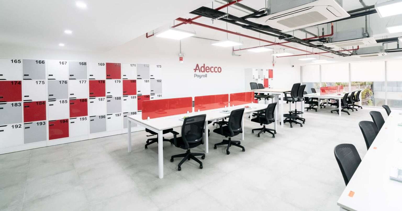 adecco - bench quadra+ con vallas separadoras