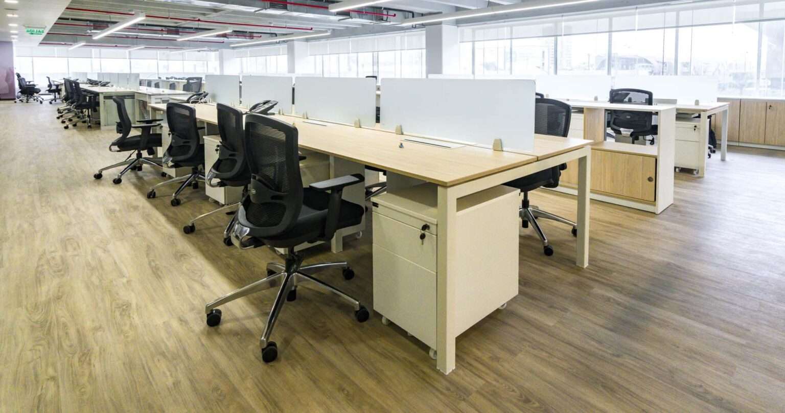 oeschle - bench quadra+ para 8 personas en espacio de trabajo