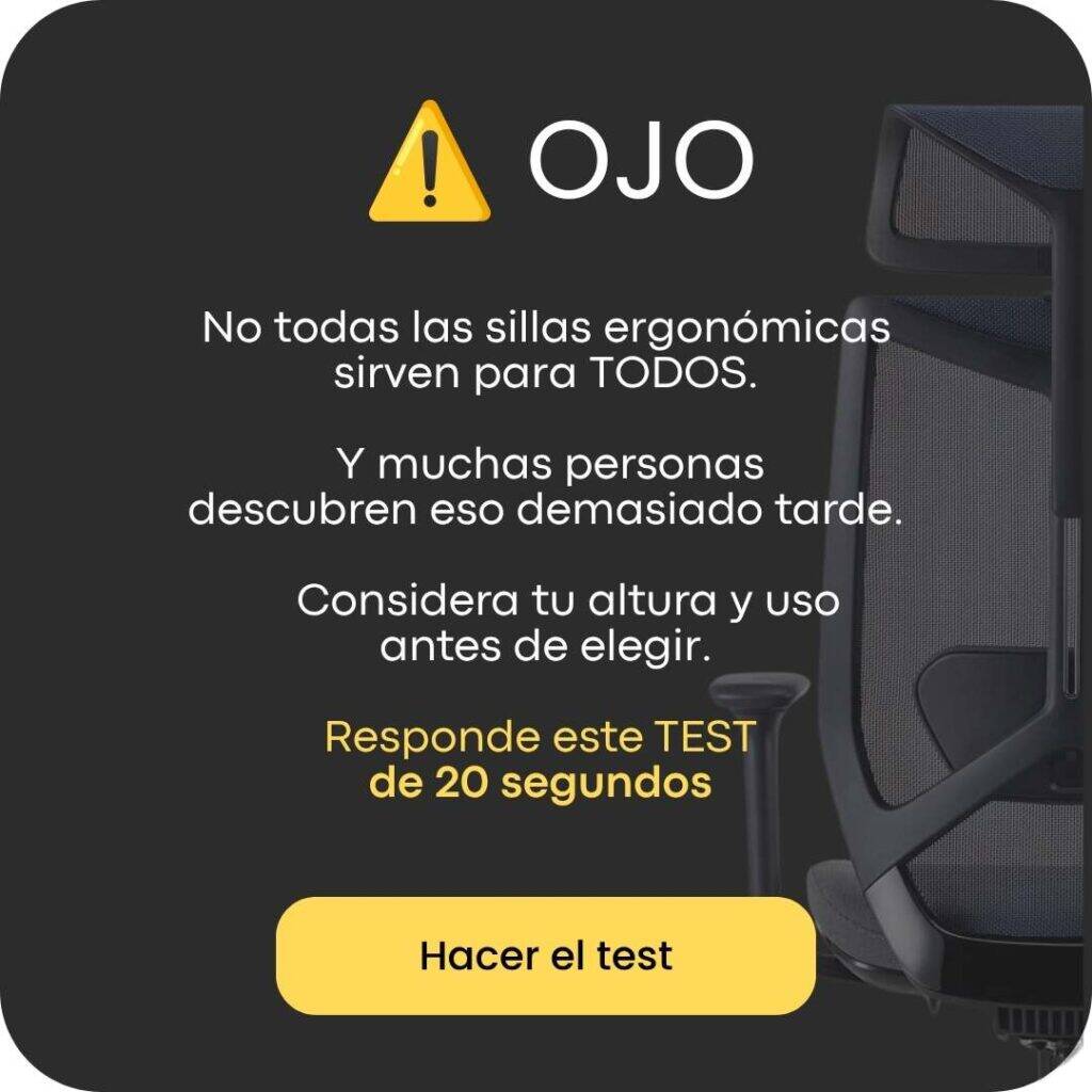 Sillas ergonómicas VISSO | Quiz escoge tu silla ideal