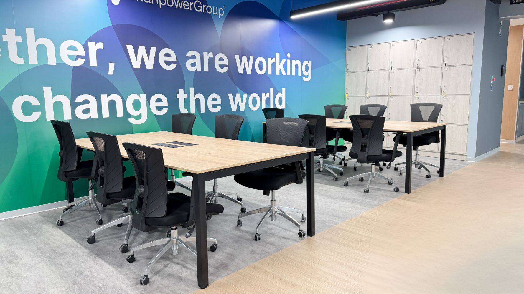 Manpower- mesas bench quadra+ para equipos de trabajo
