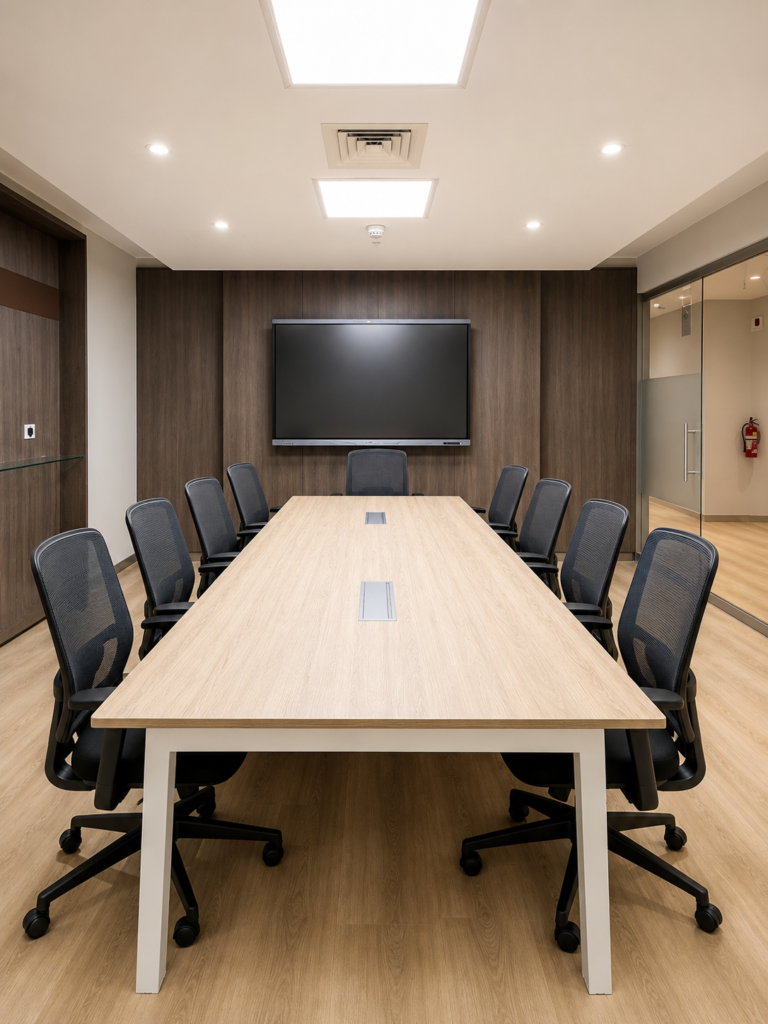 la leña mesas de reuniones para oficinas
